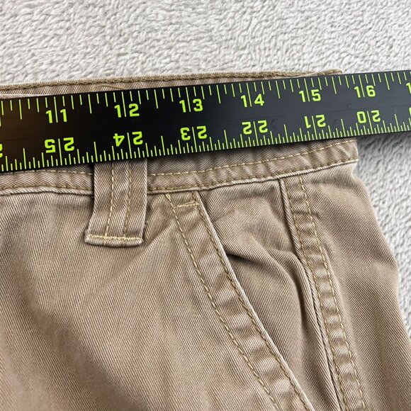 Vintage Aeropostale Womens Pants Size 3/4 Short Khaki Bootcut Casual Classic Tan - Picture 8 of 14